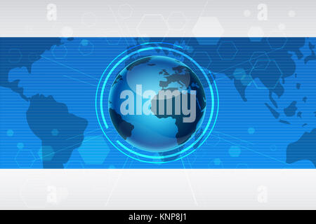 Abbildung der abstrakten globalen Hintergrund Stockfoto