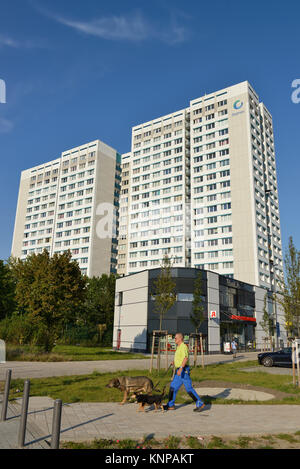 Wohnhaus, Allee der Kosmonauten 200, Marzahn, Berlin, Deutschland, Wohnhaus, Allee der Kosmonauten 200, Deutschland Stockfoto