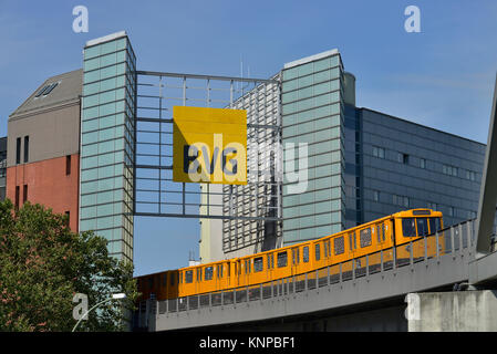 U-Bahn, U1, Trebbiner Straße, Kreuzberg, Berlin, Deutschland, U-Bahn, Trebbiner Straße, Kreuzberg, Deutschland Stockfoto