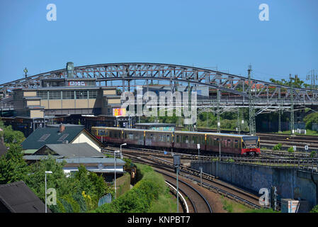 S-Bahnhof, Bornholmer Straße, Mitte, Berlin, Deutschland, S-Bahnhof Bornholmer Straße, Mitte, Deutschland Stockfoto