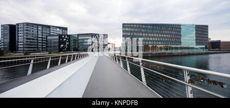 Blick von der Brücke in Kopenhagen Bryggebroen Stockfoto
