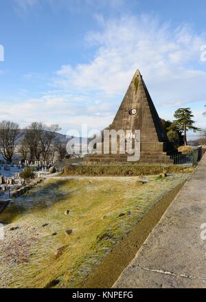 Die Sternenpyramide ist ein steinernes Denkmal für die Märtyrer der schottischen Reformation und Covenanting-Ära in Stirling, Schottland. Stockfoto