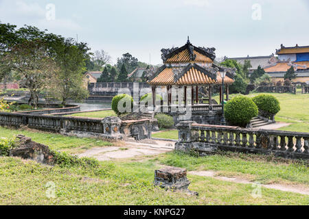 Alte Pagode in Vietnam Hue. Ein UNESCO Weltkulturerbe. Hue, Vietnam Stockfoto