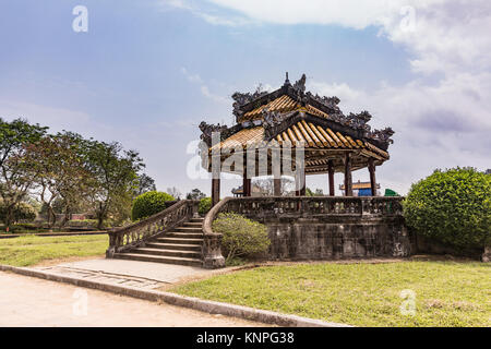 Alte Pagode in Vietnam Hue. Ein UNESCO Weltkulturerbe. Hue, Vietnam Stockfoto