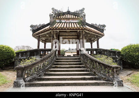 Alte Pagode in Vietnam Hue. Ein UNESCO Weltkulturerbe. Hue, Vietnam Stockfoto