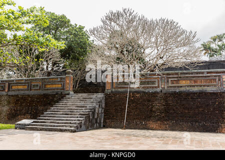 Alte Tu Duc königliche Grab in der Nähe von Hue, Vietnam. Weltkulturerbe der UNESCO Stockfoto