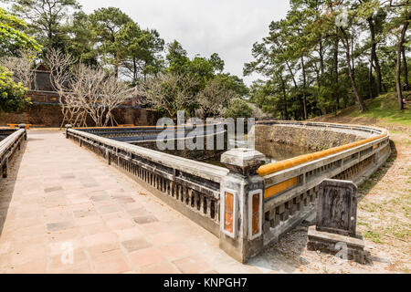 Alte Tu Duc königliche Grab in der Nähe von Hue, Vietnam. Weltkulturerbe der UNESCO Stockfoto