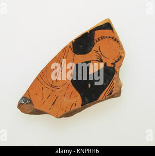 Fragment einer Terrakotta stemless Kylix (Trinkbecher) MET sf 201160317 259161 vorne Stockfoto