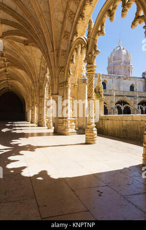 Mosterio dos Jeronimos Architektur Ziel Sightseeing Europäischen historischen Sehenswürdigkeiten Lissabon Portugal Stockfoto