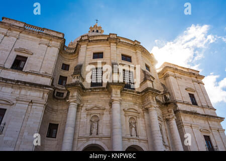 Panteao Nacional Lissabon Portugal Dom Alfama Denkmal Sehenswürdigkeit Ziel religiöser Architektur Stockfoto