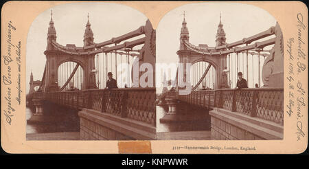 - Gruppe von 4 Stereograph Blick auf London Brücken - MET DP 73289 288272 Stockfoto