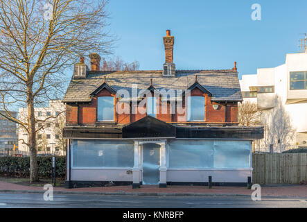 Geschlossenen Pub, den Stil Inn, 163 University Road, Southampton, Hampshire Burgess Road, Southampton, England, Campus der Universität, GESCHLOSSEN Stockfoto