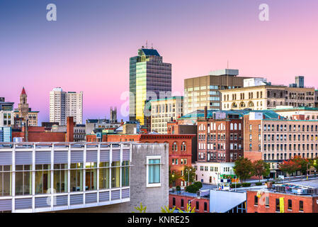 Worcester, Massachusetts, USA Downtown Skyline der Stadt. Stockfoto