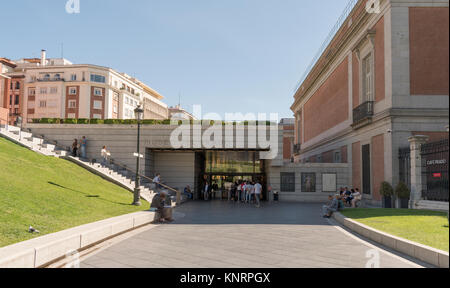 Äußere des Prado in Madrid, Spanien Stockfoto