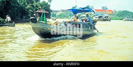 Vietnam Phong Dien, Boot, Fluß Can Tho, Mekong Delta Stockfoto