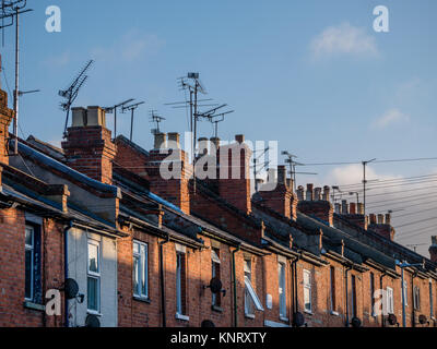 Reihenhäuser, Caversham, Reading, Bekshire, England, GB, GB. Stockfoto