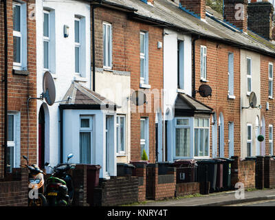 Reihenhäuser, Caversham, Reading, Berkshire, England Stockfoto