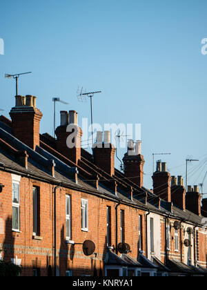 Reihenhäuser, Caversham, Reading, Berkshire, England Stockfoto