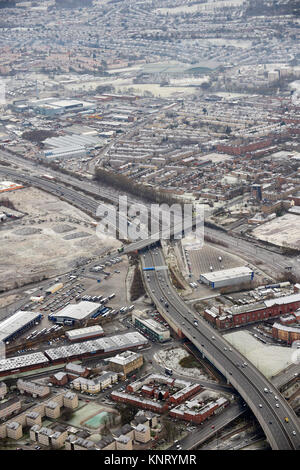 Luftaufnahme von Glasgow City Centre Stockfoto