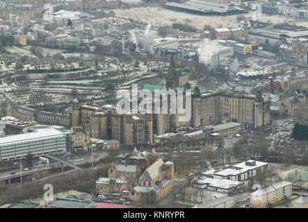 Luftaufnahme von Glasgow City Centre Stockfoto