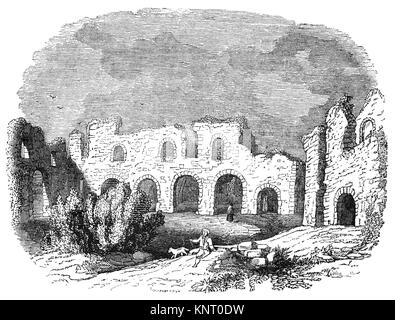 Lesen Abbey ist ein großes, Klosterruine im Zentrum der Stadt, in der englischen Grafschaft Berkshire. Es wurde von Henry gründete ich im Jahre 1121 "Für das Heil meiner Seele und die Seelen der King William, mein Vater, und von dem König William, mein Bruder, und Königin Maud, meine Frau, und alle meine Vorfahren und Nachfolger' Stockfoto