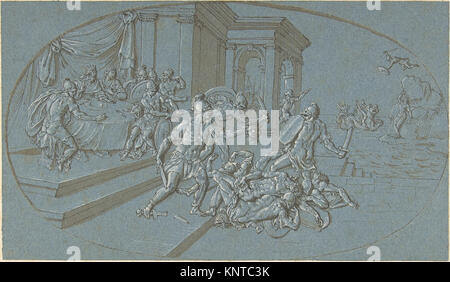 Kampf zwischen Perseus und Phineus im Palast der Cephus MET DP 802343 348089 Stockfoto