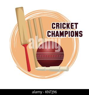 Kricket champions Design Stock Vektor