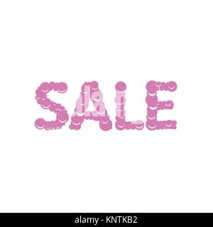 Süße Verkauf text Stock Vektor