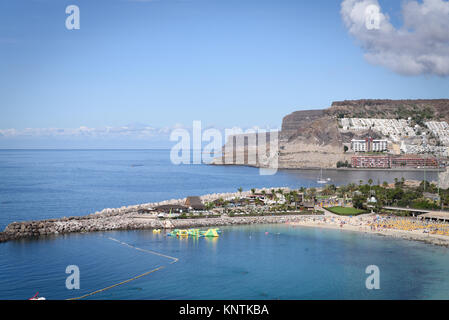 Die Küste von Puerto Rico de Gran Canaria Stockfoto