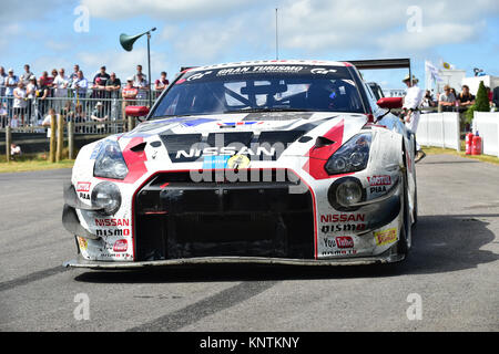 Jan Mardenborough, Nissan GT-R Nismo GT3, Goodwood Festival der Geschwindigkeit, 2014, Freitag. 2014, Autosport, Autos, Oldtimer, berühmten Autos, Festival der Spee Stockfoto