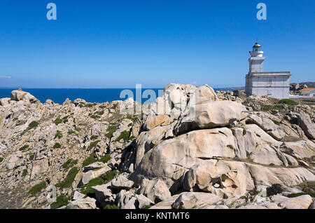 Leuchtturm von Capo Testa, Santa Teresa di Gallura, Sardinien, Italien, Mittelmeer, Europa Stockfoto