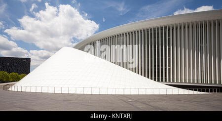 Neue Philharmonie, del Europa, Kirchberg, Europäisches Zentrum, der Stadt Luxemburg, Luxemburg, Benelux Stockfoto