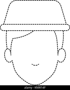 Junger Mann mit dem taxi Licht avatar Charakter Vector Illustration Design Stock Vektor