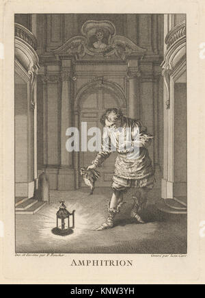 Gravures de Boucher pour les Oeuvres de MoliC 3A8re-Zahlen de Boucher gießen MoliC 3A8re-MET DP 167138 346508 Stockfoto