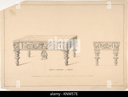 Design für quadratische Pianoforte, griechischen Stil MET DP 805873 391716 Stockfoto