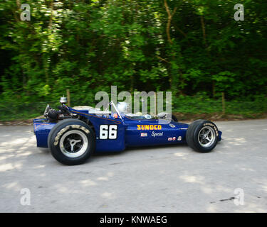 Richard Hamlin, Lola-Ford T153, Sunoco Special, Goodwood FoS 2015, 2015, Classic, Unterhaltung, furchtlos, Festival der Geschwindigkeit, Flach heraus, FoS, Goodwood Stockfoto