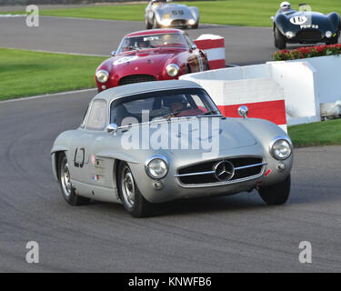 Hans Kleissl, Jochen Mass, Mercedes-Benz 300 SL, Freddie März Memorial Trophy, Goodwood Revival 2014, 2014, Autosport, Goodwood Revival, Goodwood Rev. Stockfoto