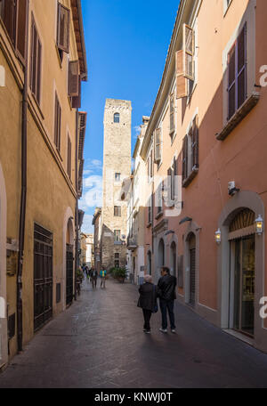 Terni, Italien - Das historische Zentrum von Terni, die zweitgrößte Stadt der Region Umbrien, Italien Stockfoto