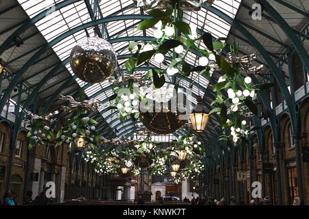 Covent Garden London England Weihnachten 2017 Stockfoto