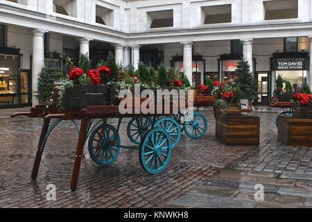 Covent Garden London England Weihnachten 2017 Stockfoto