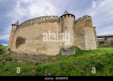 In Khotyn khotyn Festung, Stadt in der Oblast Czernowitz der westlichen Ukraine Stockfoto