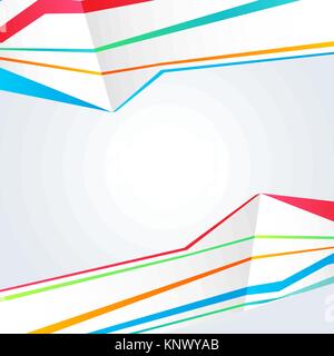 Kreative Vorlagenhintergrund. Abstrakte Elemente Konzept, Vektor-illustration Stock Vektor