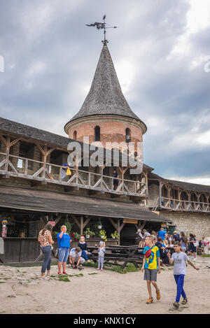 Innenhof von Schloss in Kamjanez-podilskyj Stadt in Gesundheit Oblast der westlichen Ukraine Stockfoto