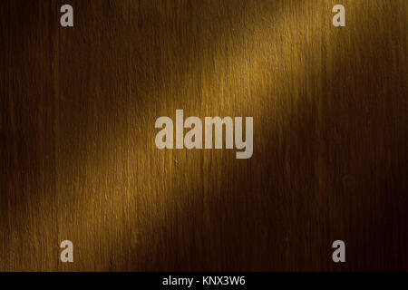 Interessant beleuchteten Teil auf Holz- Oberfläche, Details der Textur. Stockfoto