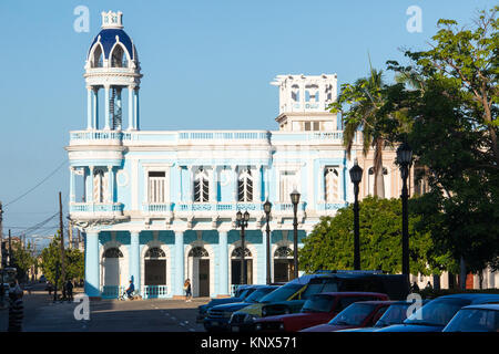 Casa de Cultura im Palacio Ferrer, Plaza Jose Marti, Cienfuegos, Kuba Stockfoto