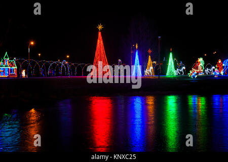 Airdrie Festival der Lichter Stockfoto