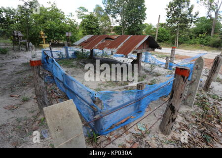 Im Schatten der Grenze casino ist von Pol Pot Verbrennungaufstellungsort. Unter seiner Führung die Khmer Rouge durchgeführten völkermord. Stockfoto