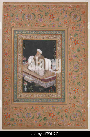 Portrait von Shaikh Hasan Chishti, Folio aus dem Shah Jahan Album MET sf 55-121 -10-26 ein Porträt von Shaikh Hasan Chishti, Folio aus dem Shah Jahan Album MET sf 55-121 -10-26 a/451272 Stockfoto