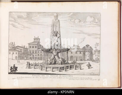 Fontana del Sig. Prencipe di Pallestrina (...). Von 'La Fontane di Roma nelle Piazze e Luoghi Publici (...)". MET DP 273747 414706 Stockfoto