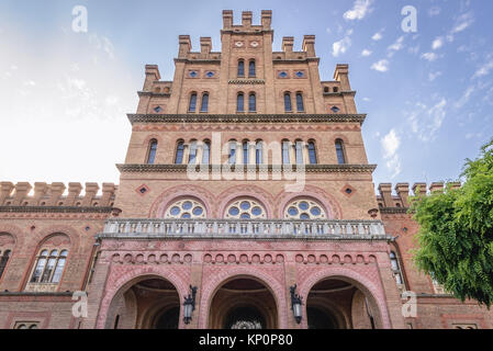 Hauptgebäude von yurii Fedkovych Chernivtsi National University (ehemalige Residenz der Bukowiner und dalmatinische Metropoliten) in Czernowitz, Ukraine Stockfoto